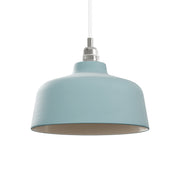 Paralume Coppa in ceramica per lampadario - Azzurro / Bianco