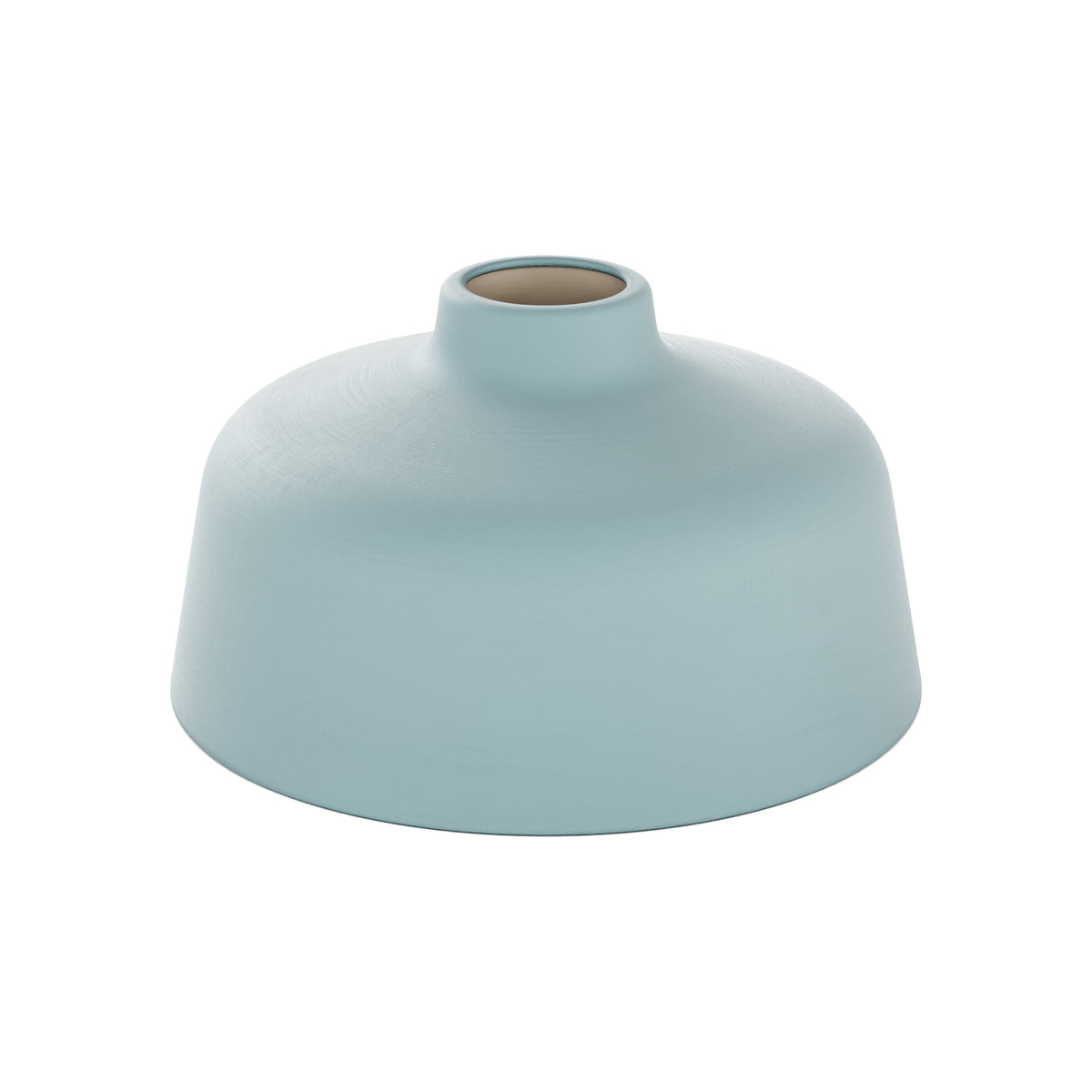 Paralume Coppa in ceramica per lampadario - Azzurro / Bianco