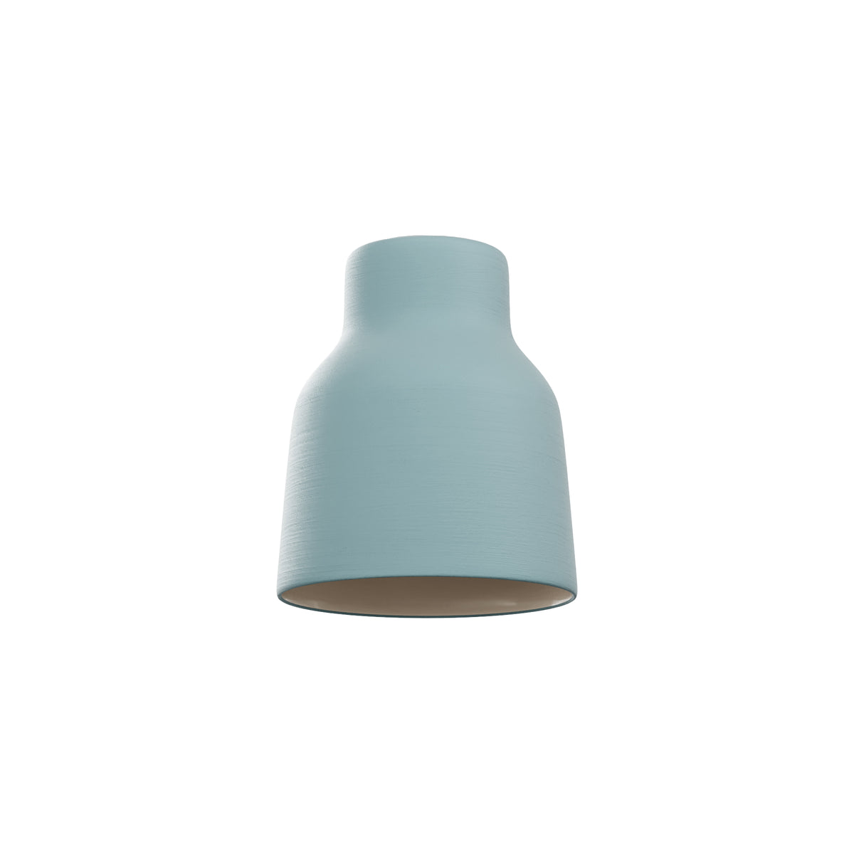 Paralume Vaso in ceramica per lampadario - Azzurro / Bianco