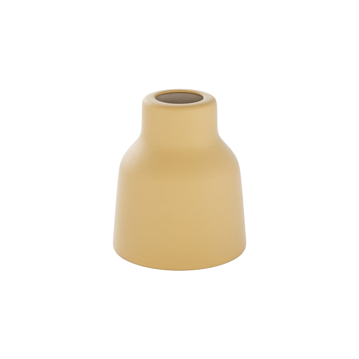 Paralume Vaso in ceramica per lampadario - Giallo / Bianco
