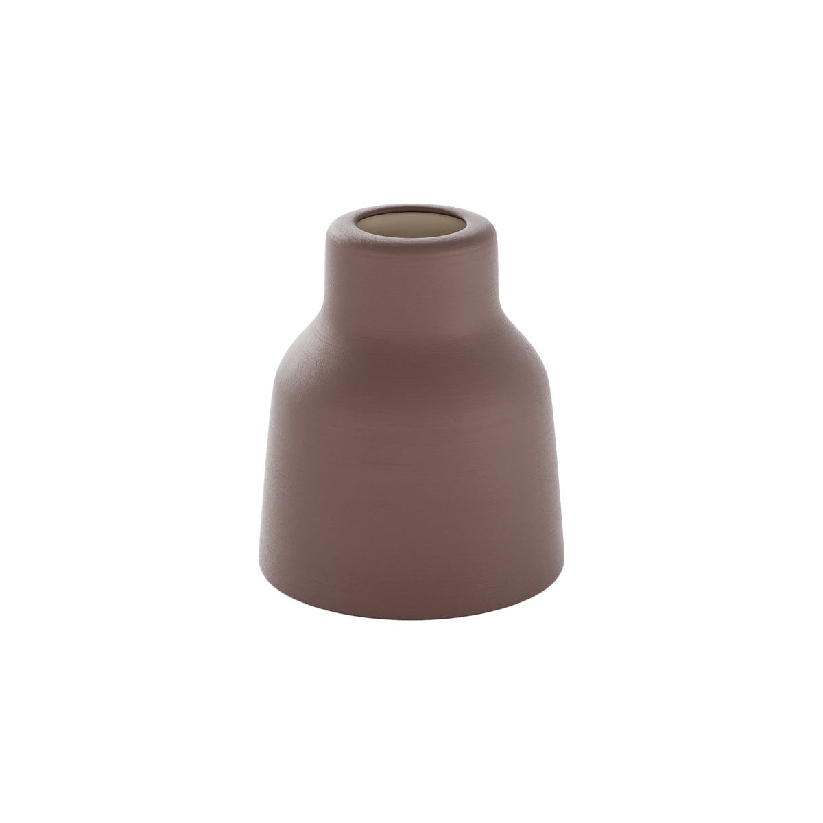 Paralume Vaso in ceramica per lampadario - Marrone / Bianco