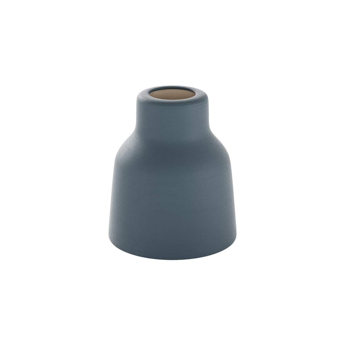 Paralume Vaso in ceramica per lampadario - Petrolio / Bianco