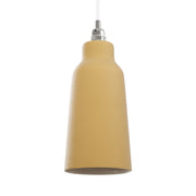 Paralume Bottiglia in ceramica per lampadario - Giallo / Bianco