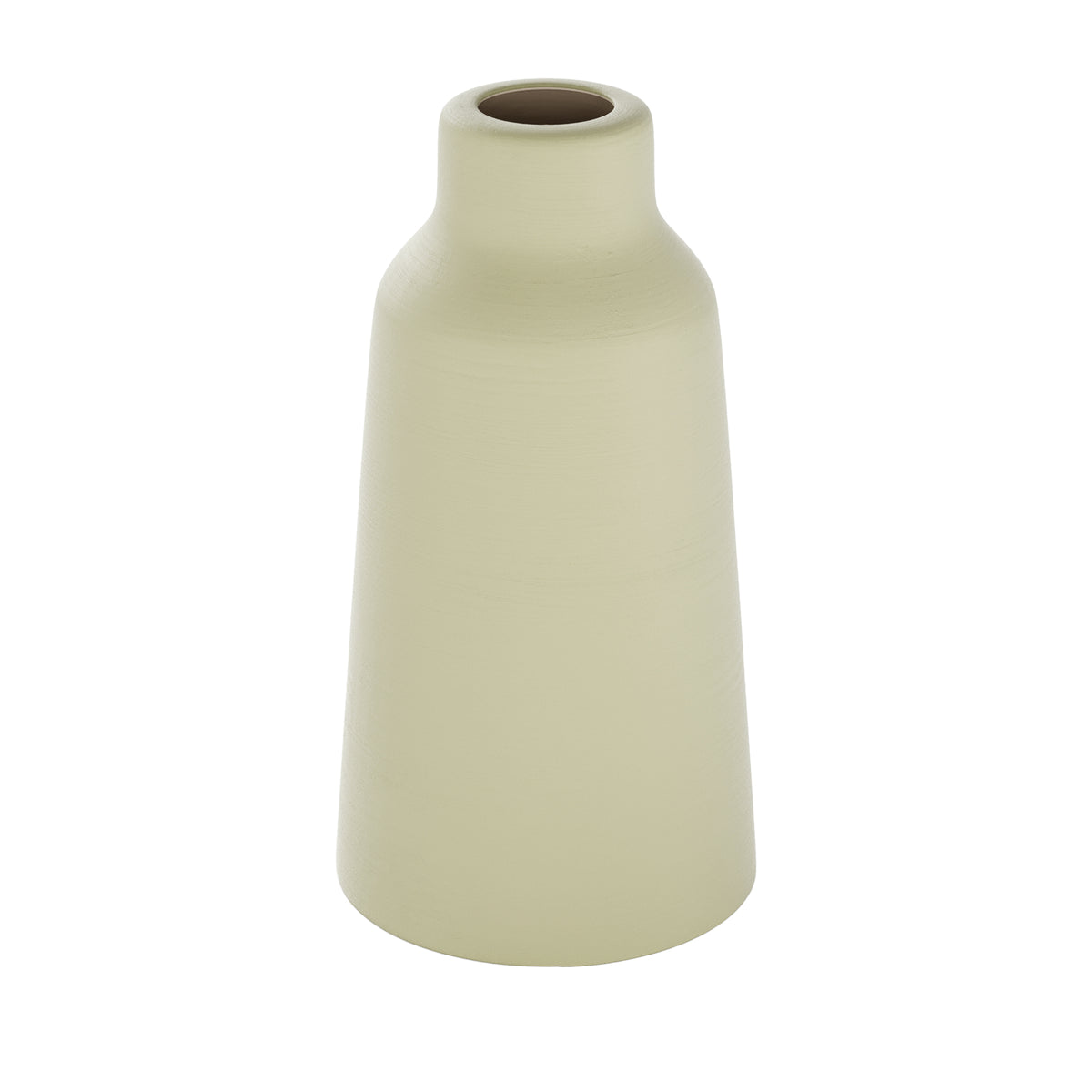 Paralume Bottiglia in ceramica per lampadario - Verde salvia / Bianco
