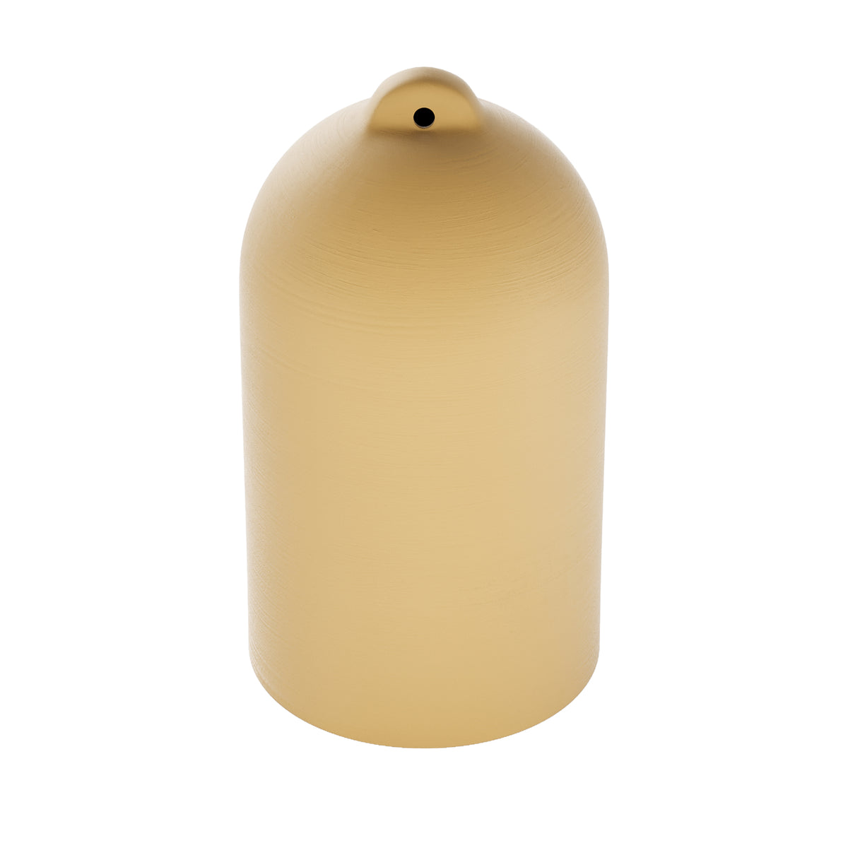 Paralume Campana XL in ceramica per lampadario - Giallo / Bianco