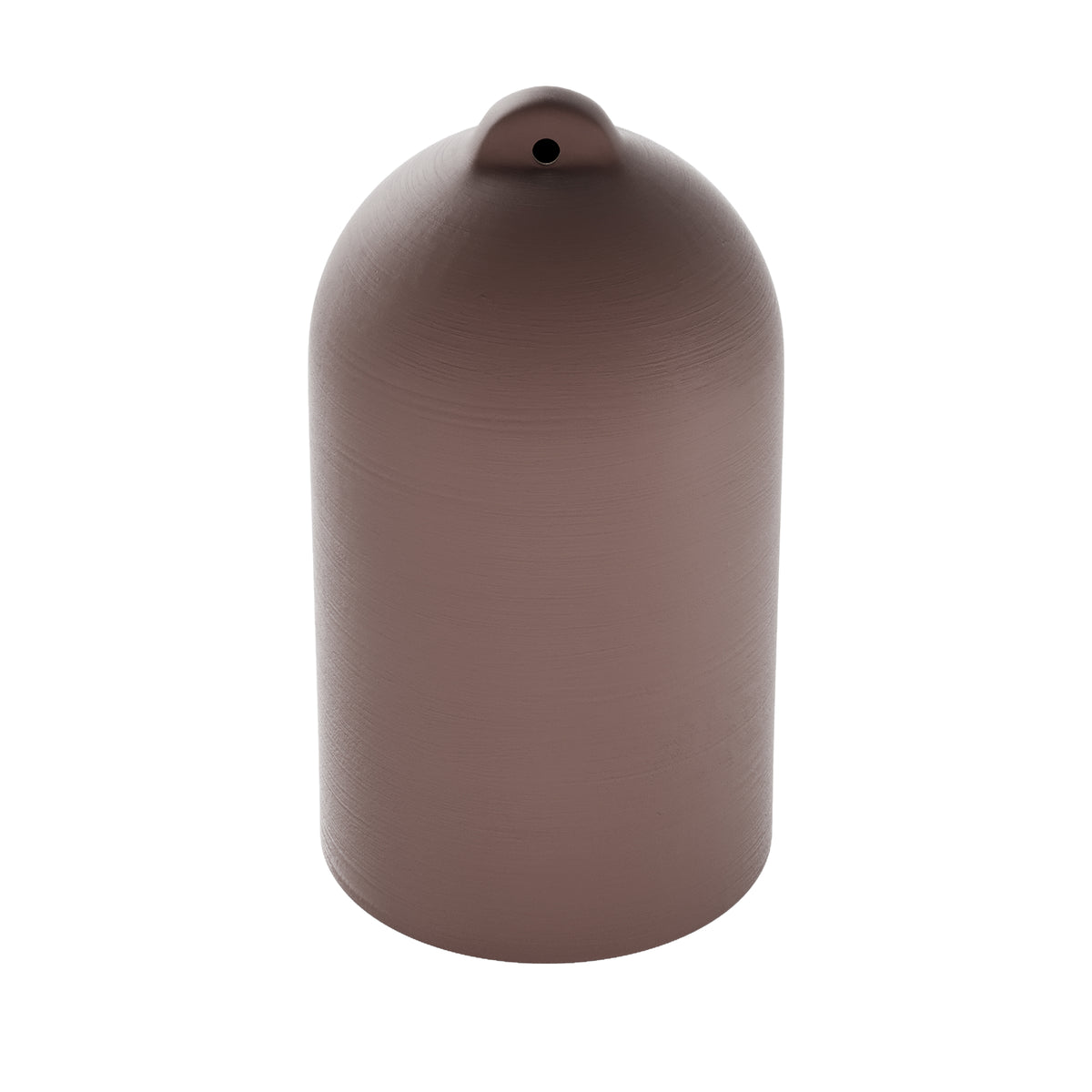 Paralume Campana XL in ceramica per lampadario - Marrone / Bianco