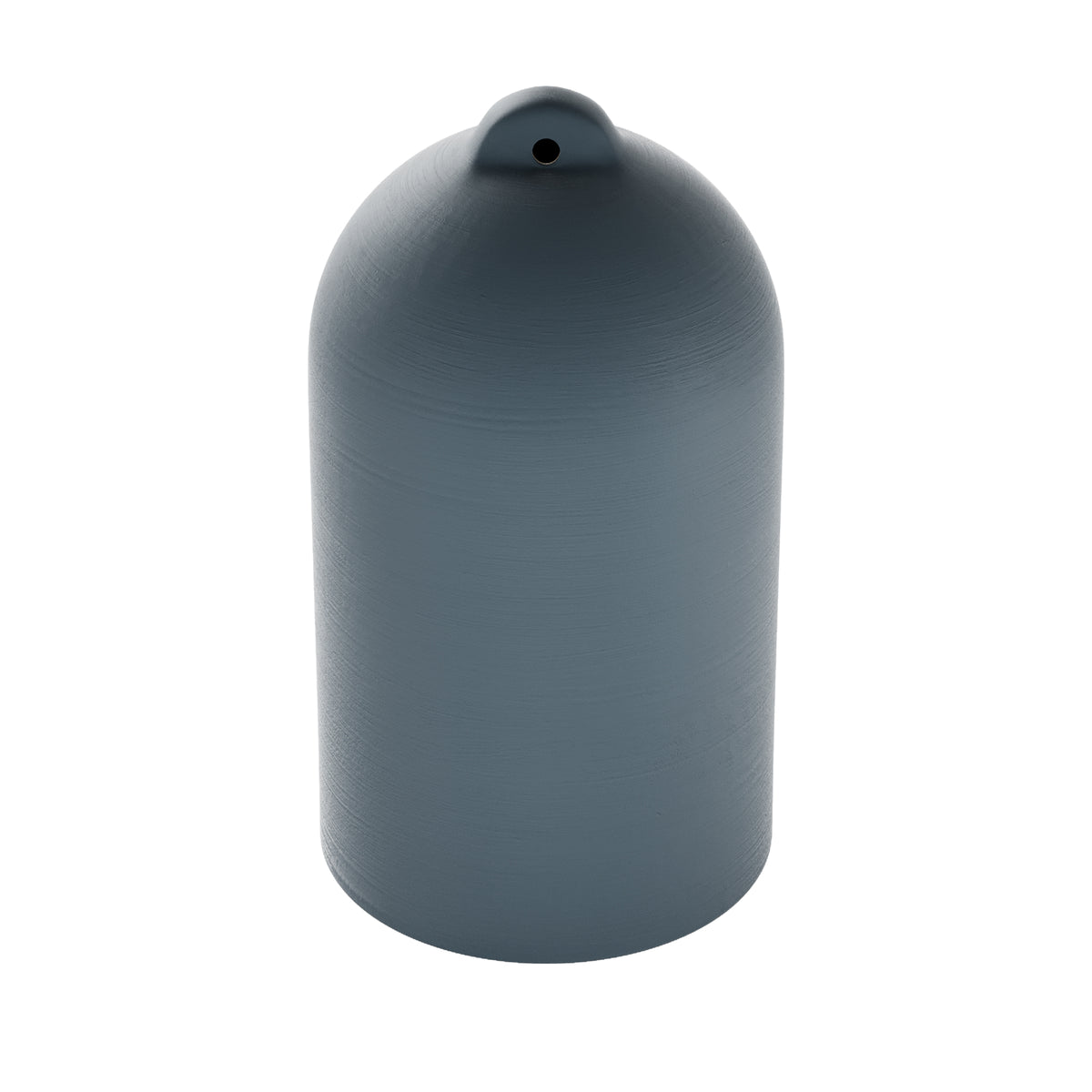 Paralume Campana XL in ceramica per lampadario - Petrolio / Bianco