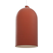 Paralume Campana XL in ceramica per lampadario - Corallo / Bianco