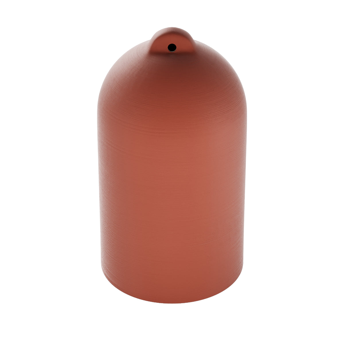 Paralume Campana XL in ceramica per lampadario - Corallo / Bianco