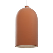 Paralume Campana XL in ceramica per lampadario - Terracotta / Bianco