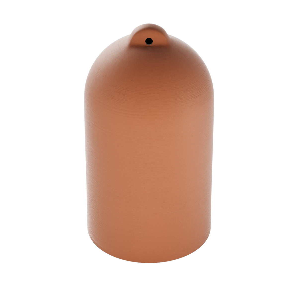 Paralume Campana XL in ceramica per lampadario - Terracotta / Bianco