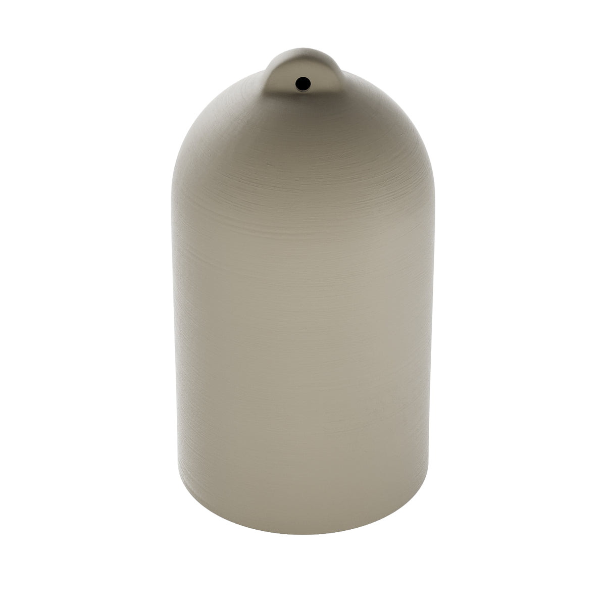 Paralume Campana XL in ceramica per lampadario - Tortora / Bianco