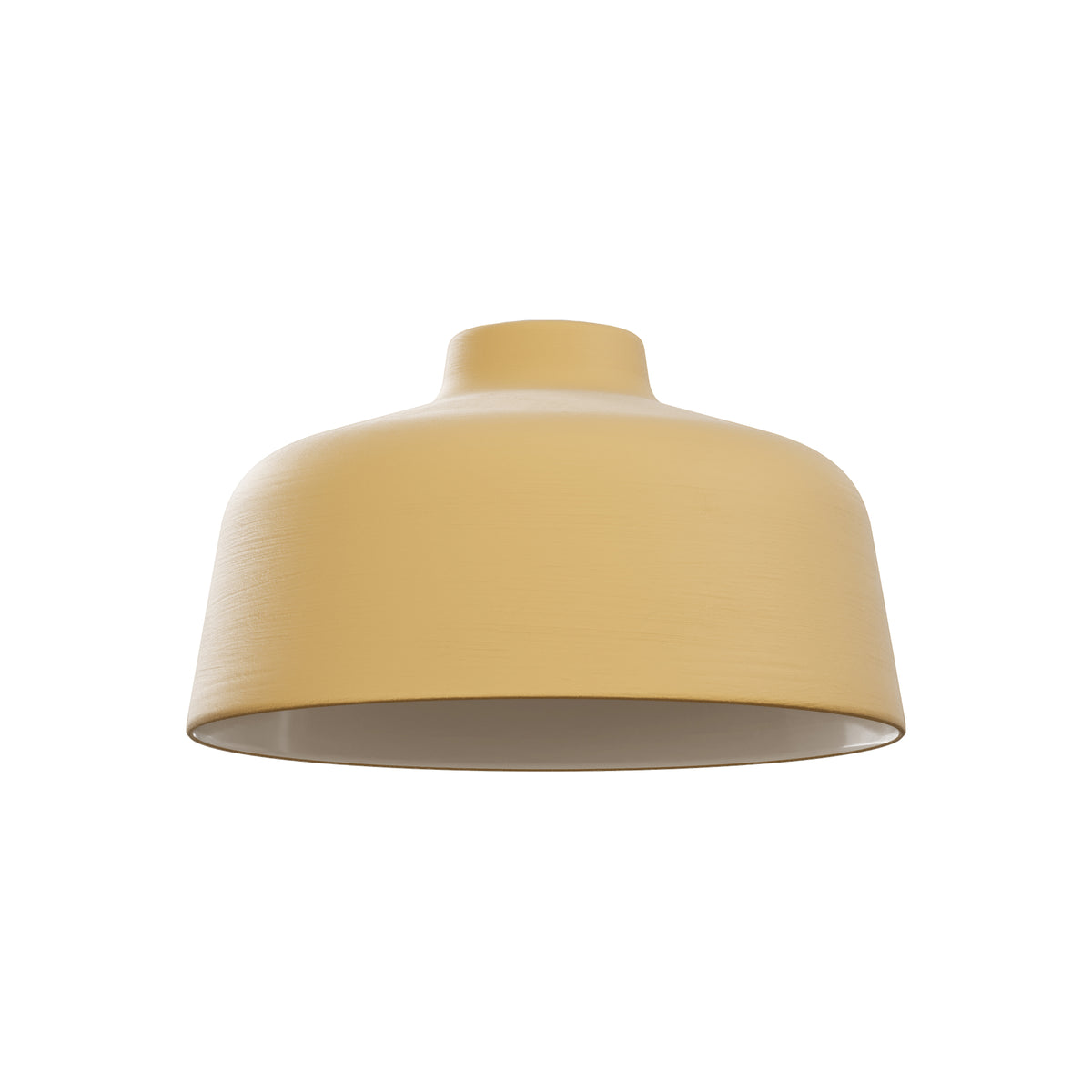 Paralume Coppa in ceramica per lampadario - Giallo / Bianco