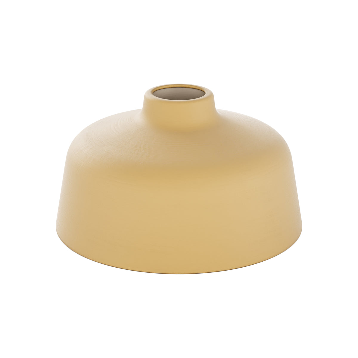 Paralume Coppa in ceramica per lampadario - Giallo / Bianco