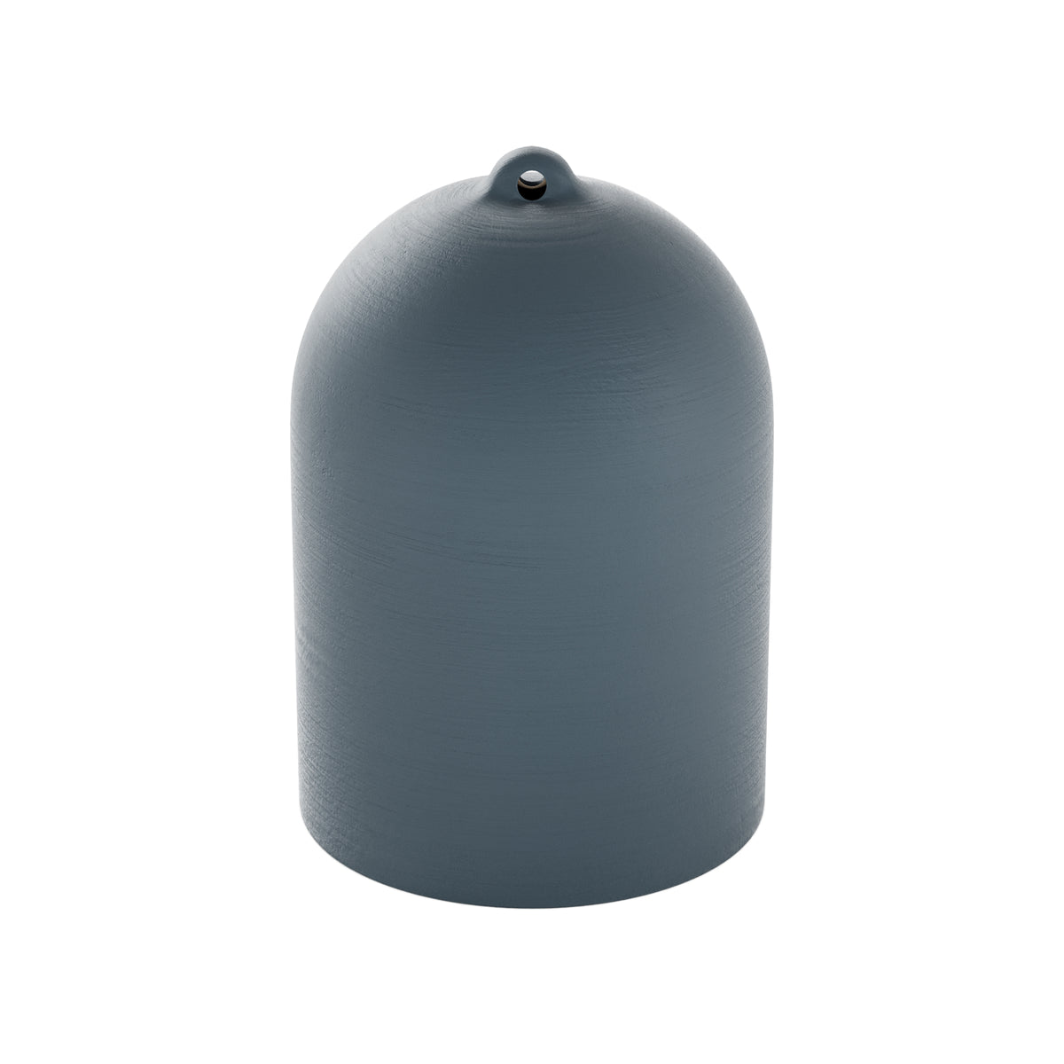 Paralume Campana XS in ceramica per lampadario - Petrolio / Bianco