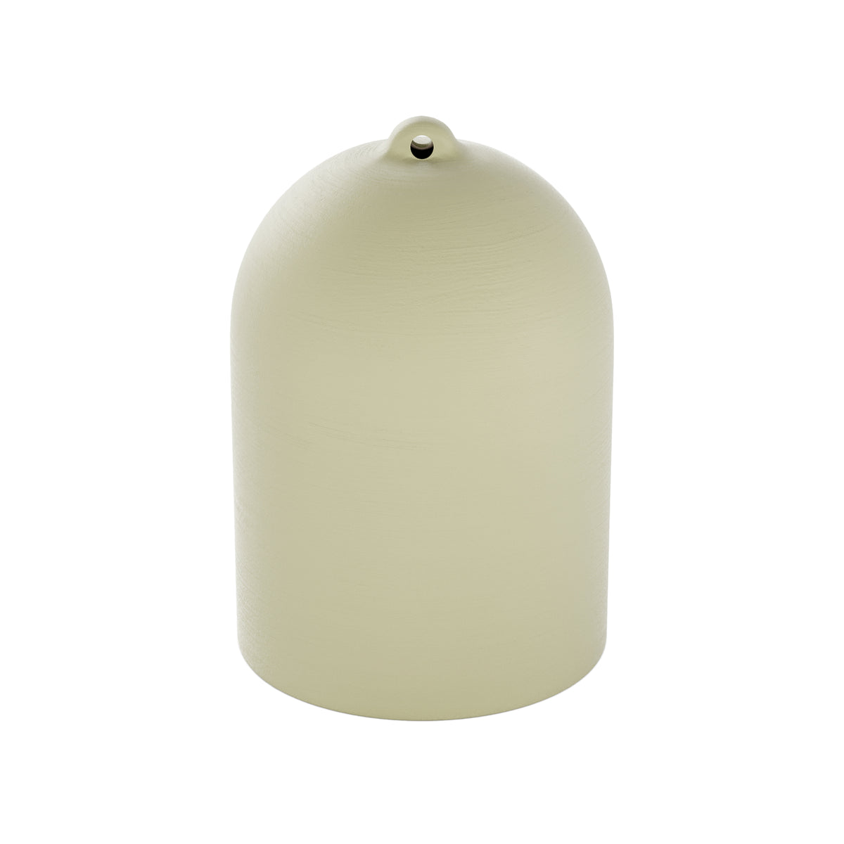 Paralume Campana XS in ceramica per lampadario - Verde salvia / Bianco