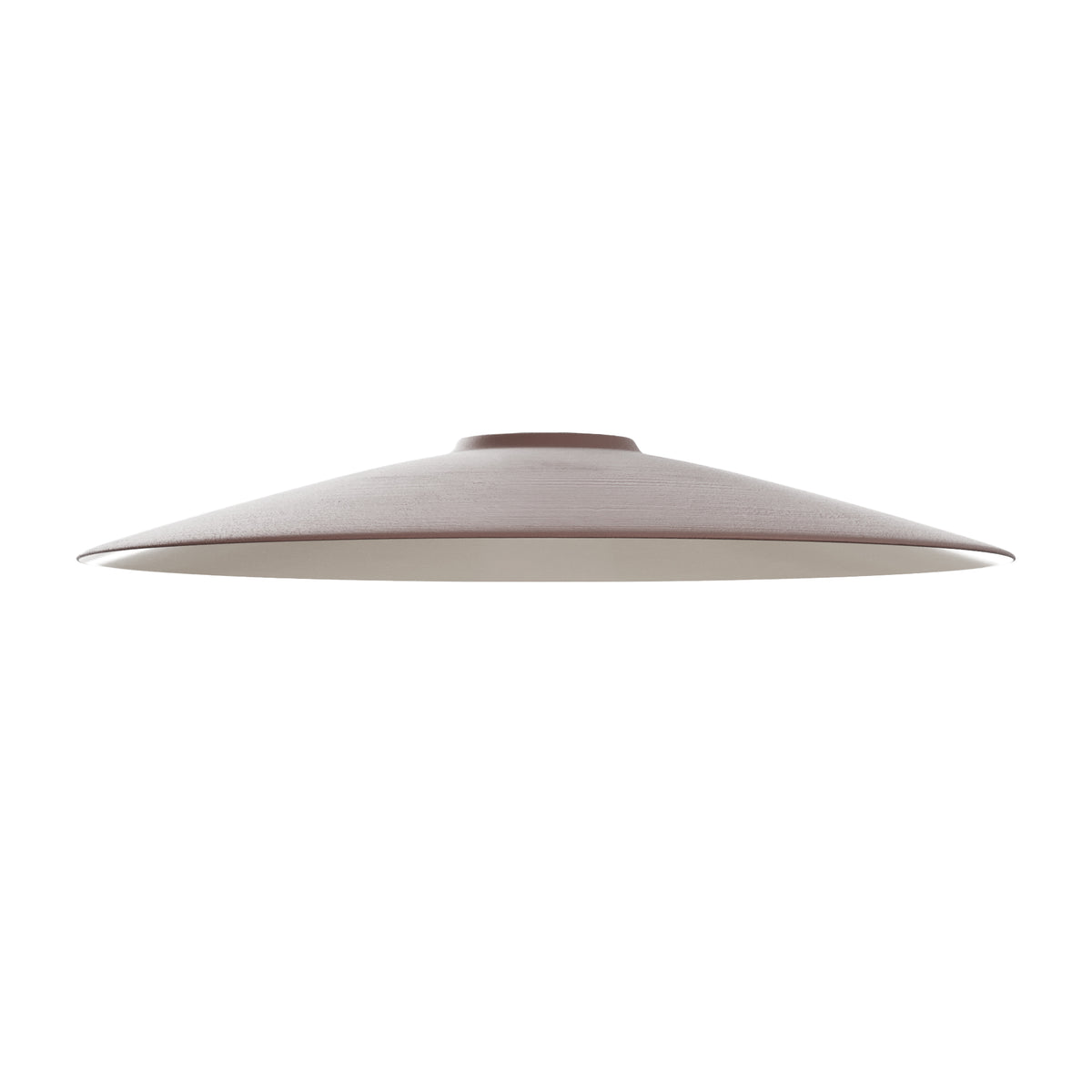 Paralume Piatto in ceramica per lampadario - Marrone / Bianco