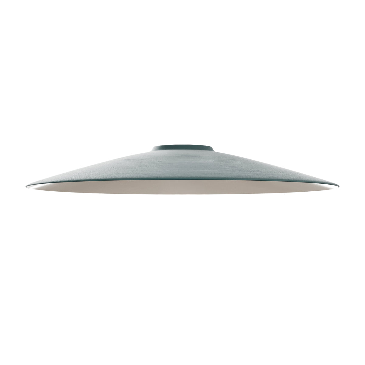 Paralume Piatto in ceramica per lampadario - Verde / Bianco