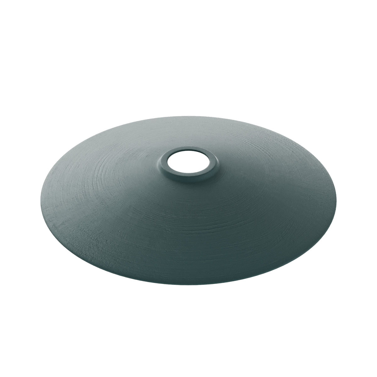 Paralume Piatto in ceramica per lampadario - Verde / Bianco