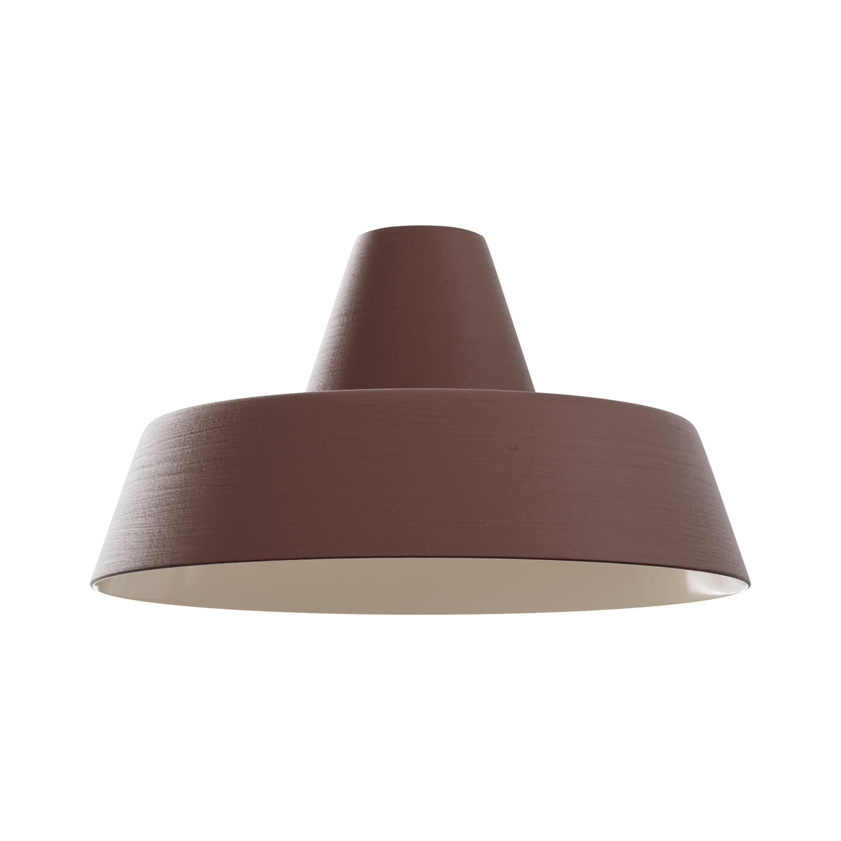 Paralume Industriale in ceramica per lampadario - Marrone / Bianco