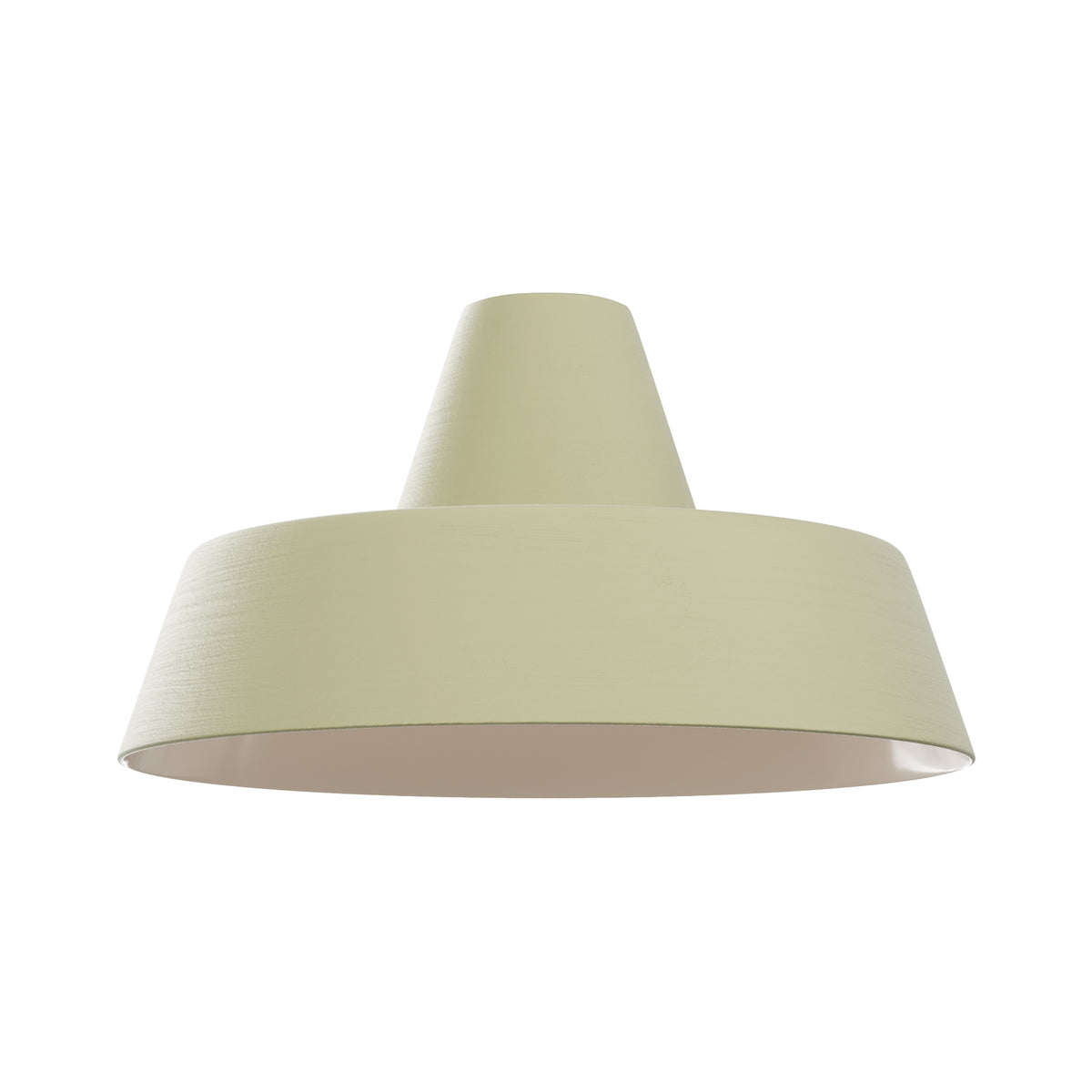 Paralume Industriale in ceramica per lampadario - Verde salvia / Bianco