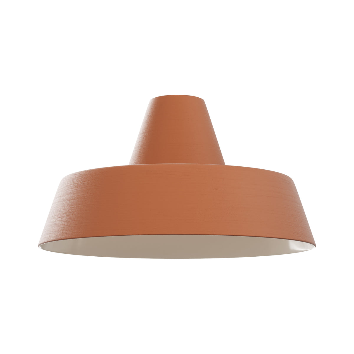 Paralume Industriale in ceramica per lampadario - Terracotta / Bianco