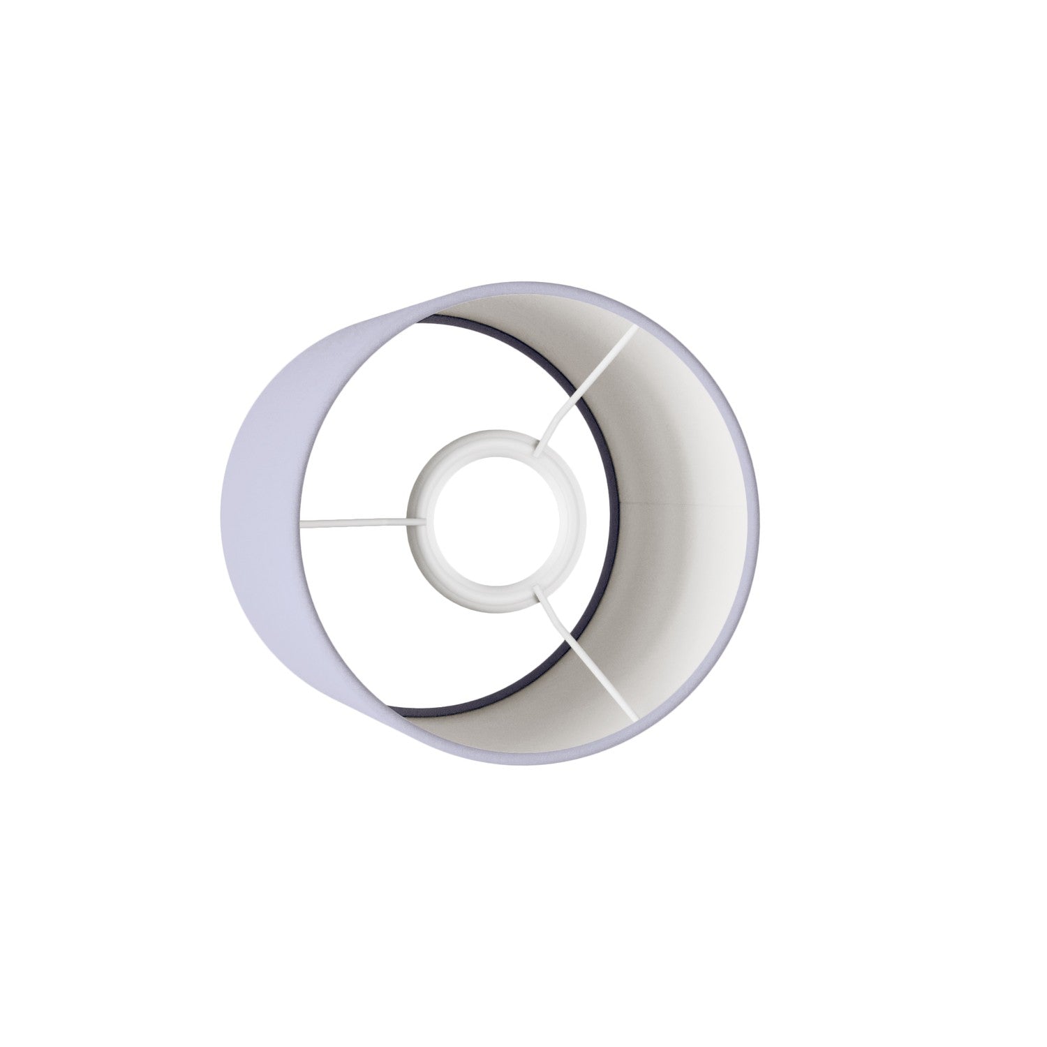 Paralume Cilindro S in tessuto con attacco E27 - Made in Italy - Teletta Lilla