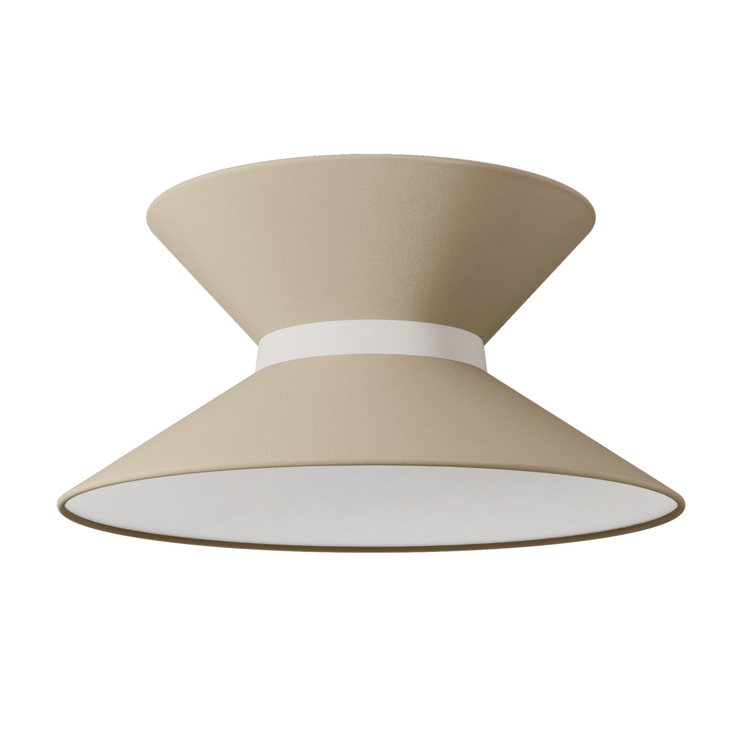 Paralume in tessuto Clessidra Arenal tortora - Made in Italy