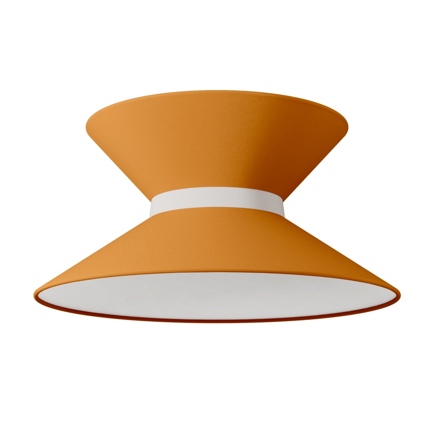 Paralume in tessuto Clessidra Teletta mandarino - Made in Italy