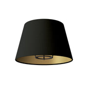 Paralume Impero con attacco E27 per lampada da tavolo o applique - Made in Italy - Cinette nero