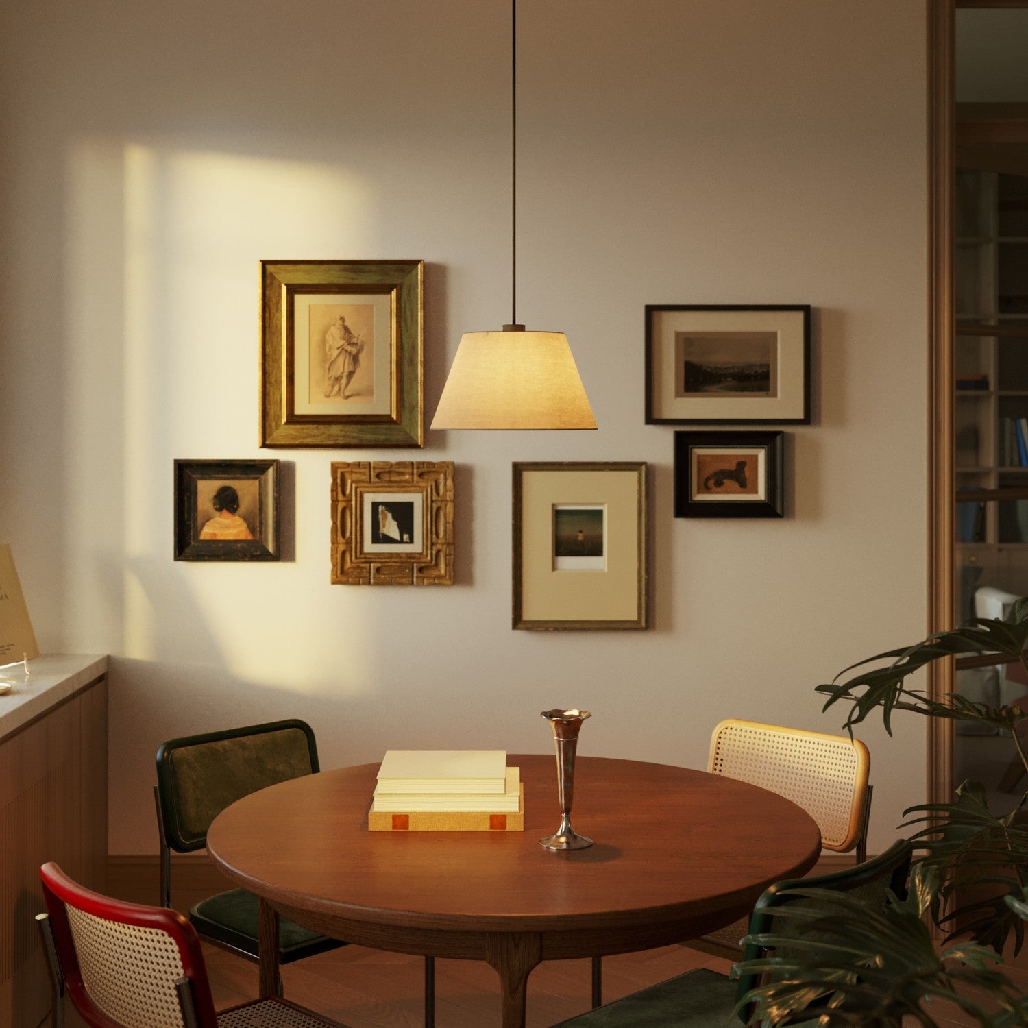 Paralume Impero M per sospensione con attacco E27 - Made in Italy - Arenal Tortora