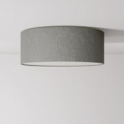 Plafoniera in tessuto Medium Slim - Made in Italy - Camelot Grigio