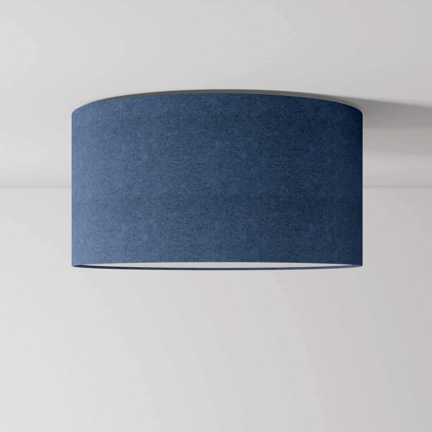 Plafoniera in tessuto Medium - Made in Italy - Lana Blu