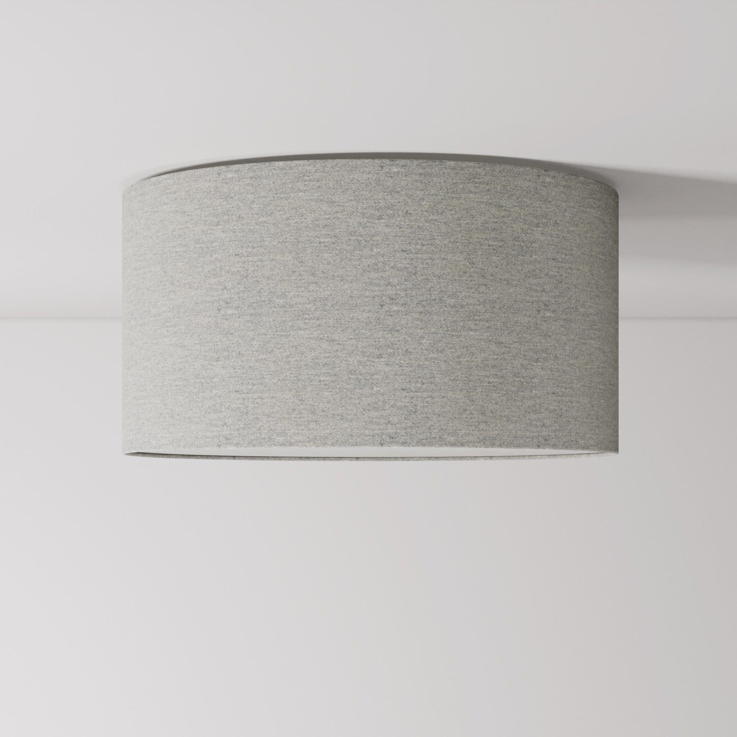 Plafoniera in tessuto Medium - Made in Italy - Lana Grigio Chiaro