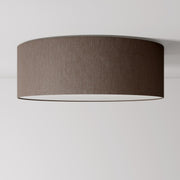Plafoniera in tessuto Large Camelot marrone - Made in Italy