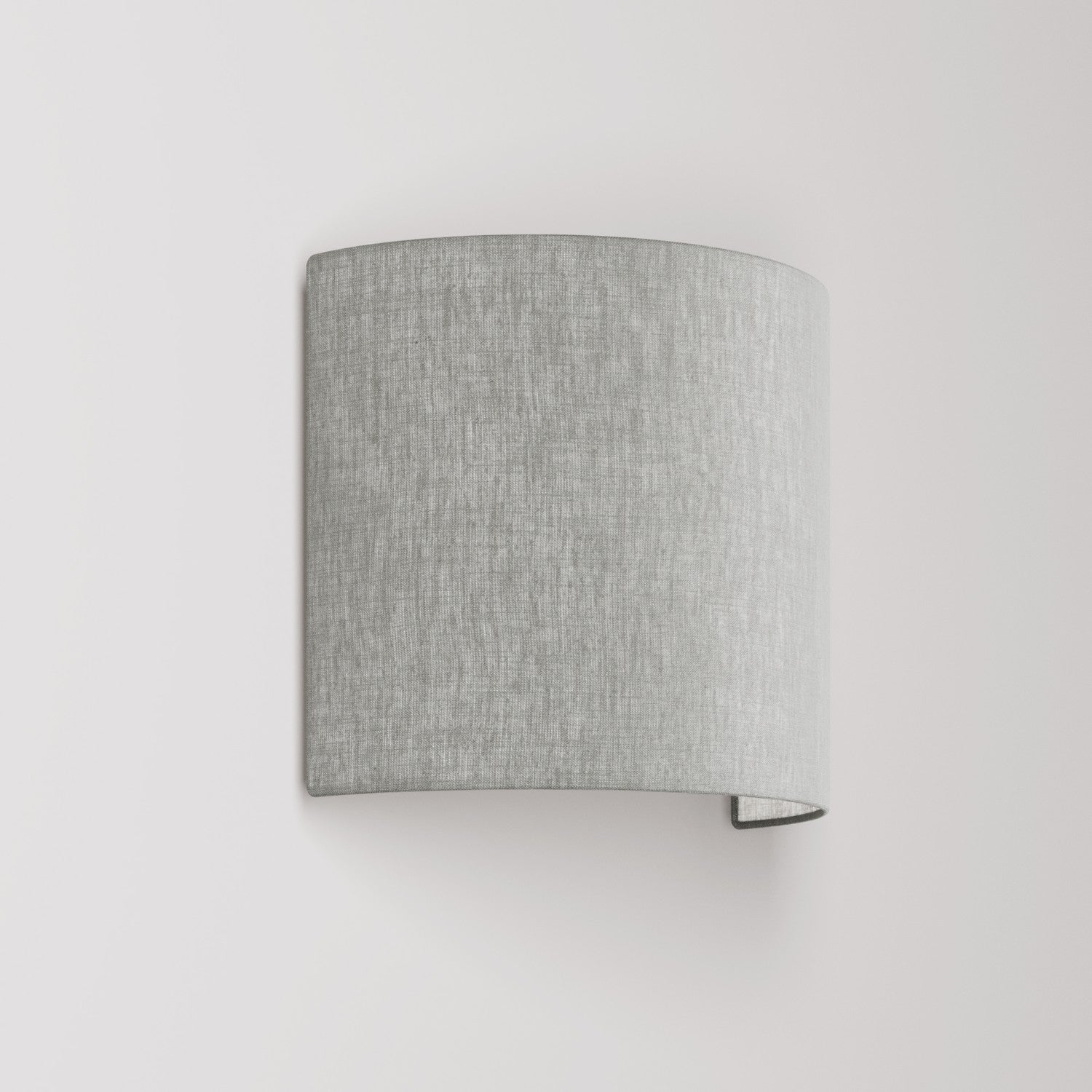 Applique Ventola con paralume in tessuto Camelot grigio chiaro - Made in Italy