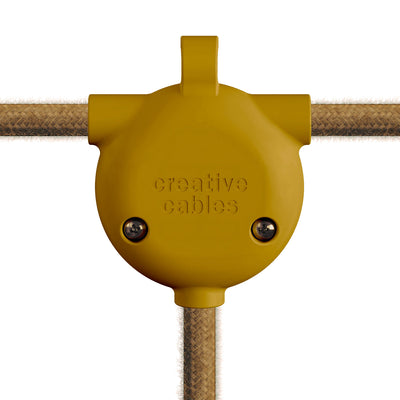 EIVA-3 Giunto 3 vie IP65 per esterno - Sistema Modulair - Mostarda
