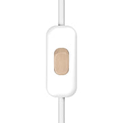 Interruttore Unipolare rompifilo Creative Switch Bianco e pulsante Effetto legno