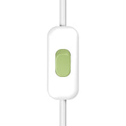 Interruttore Unipolare rompifilo Creative Switch Bianco e pulsante Verde prato