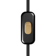 Interruttore Unipolare rompifilo Creative Switch Nero e pulsante Bronzo