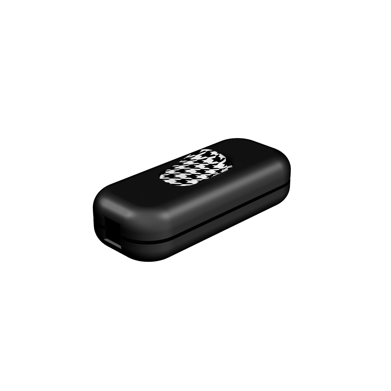 Interruttore Unipolare rompifilo Creative Switch Nero e pulsante Pied de poule