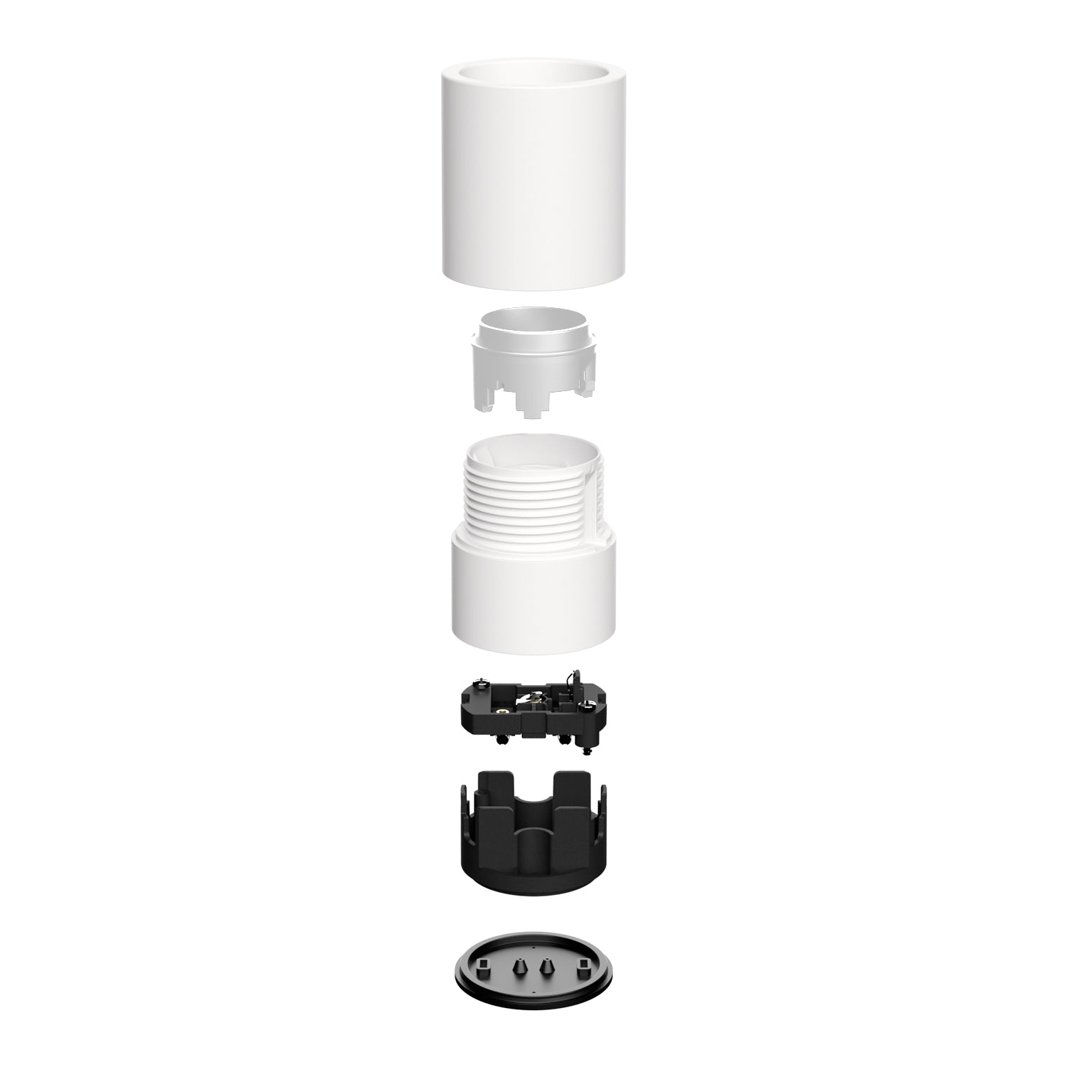 Portalampada E27 Bianco da parete o soffitto - Waterproof IP44