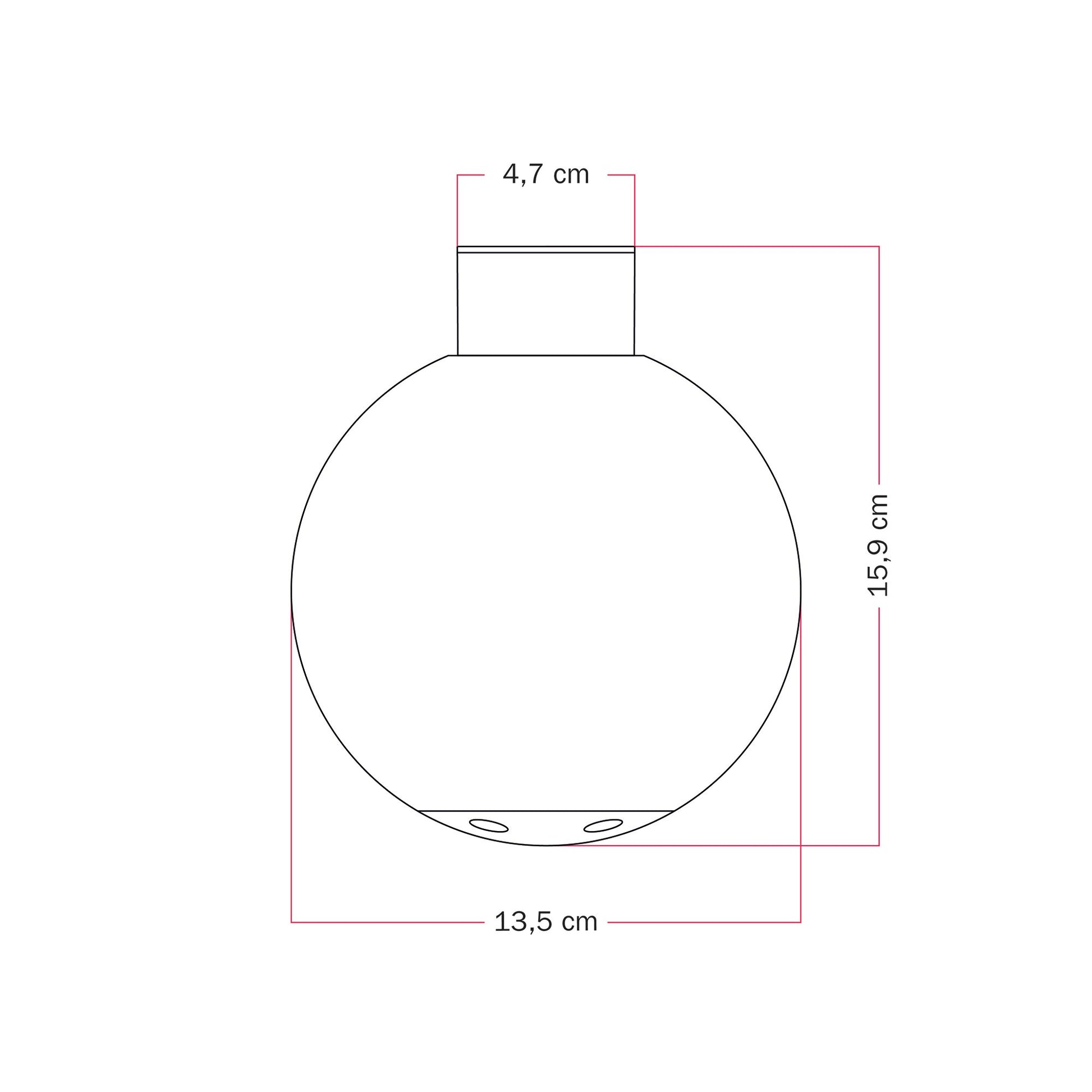 Applique da esterno IP44 Bianca e paralume a sfera infrangibile Unbreak-a-Ball - IO