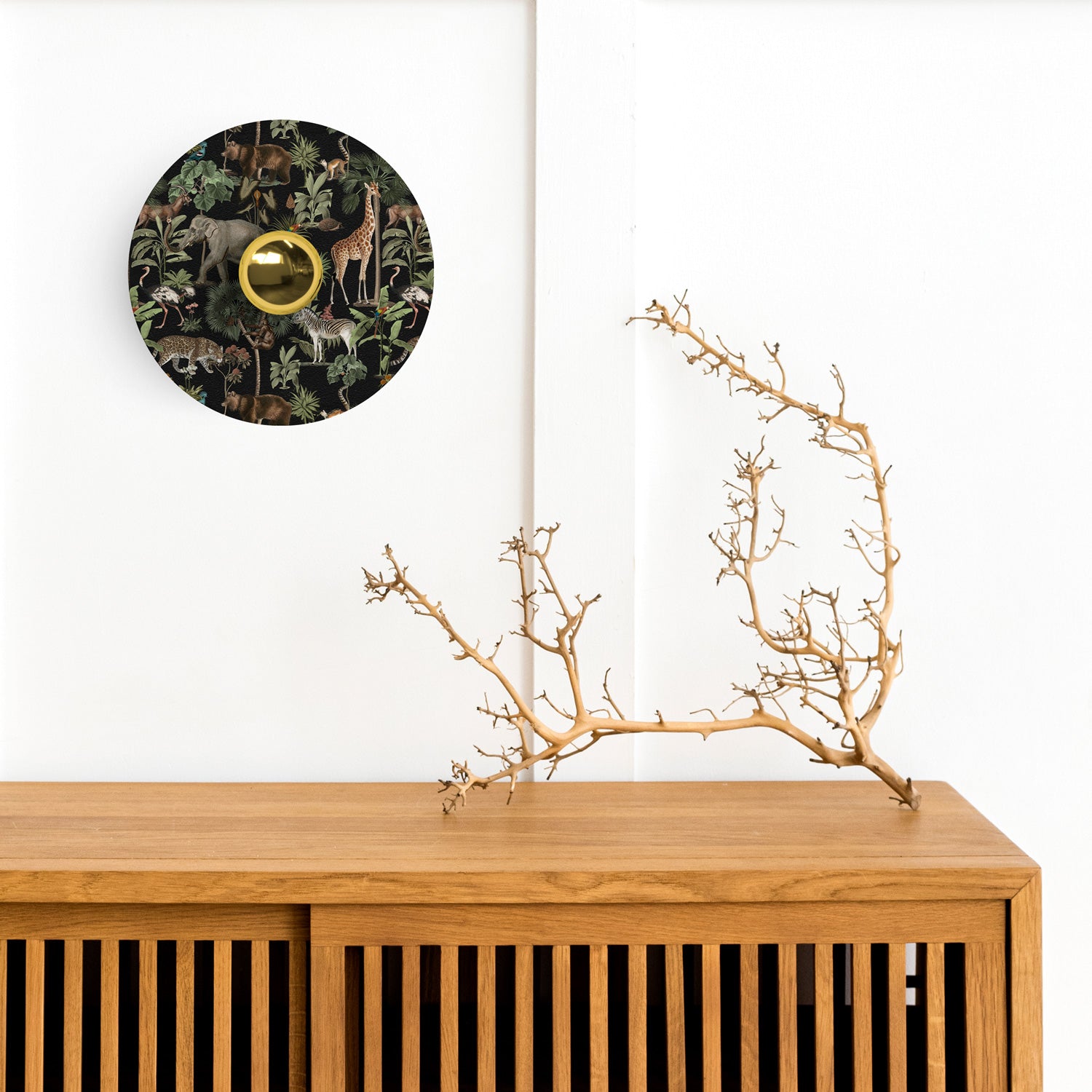Lampada da parete o soffitto con paralume con animali della giungla 'Wildlife Whispers' Animali Giungla - Waterproof IP44
