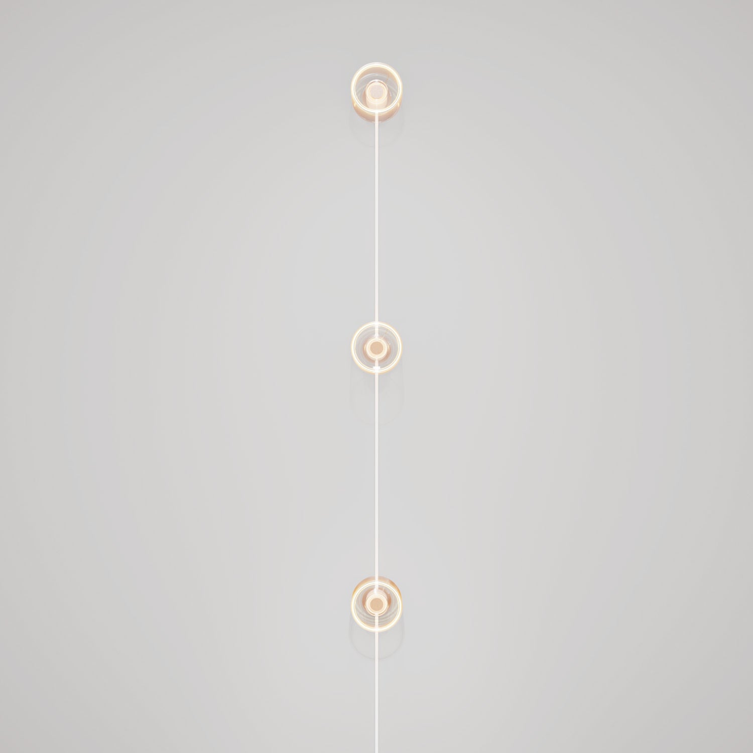 Lampada da parete Spostaluce con spina, 3 lampadine Ghost e cavo RC01