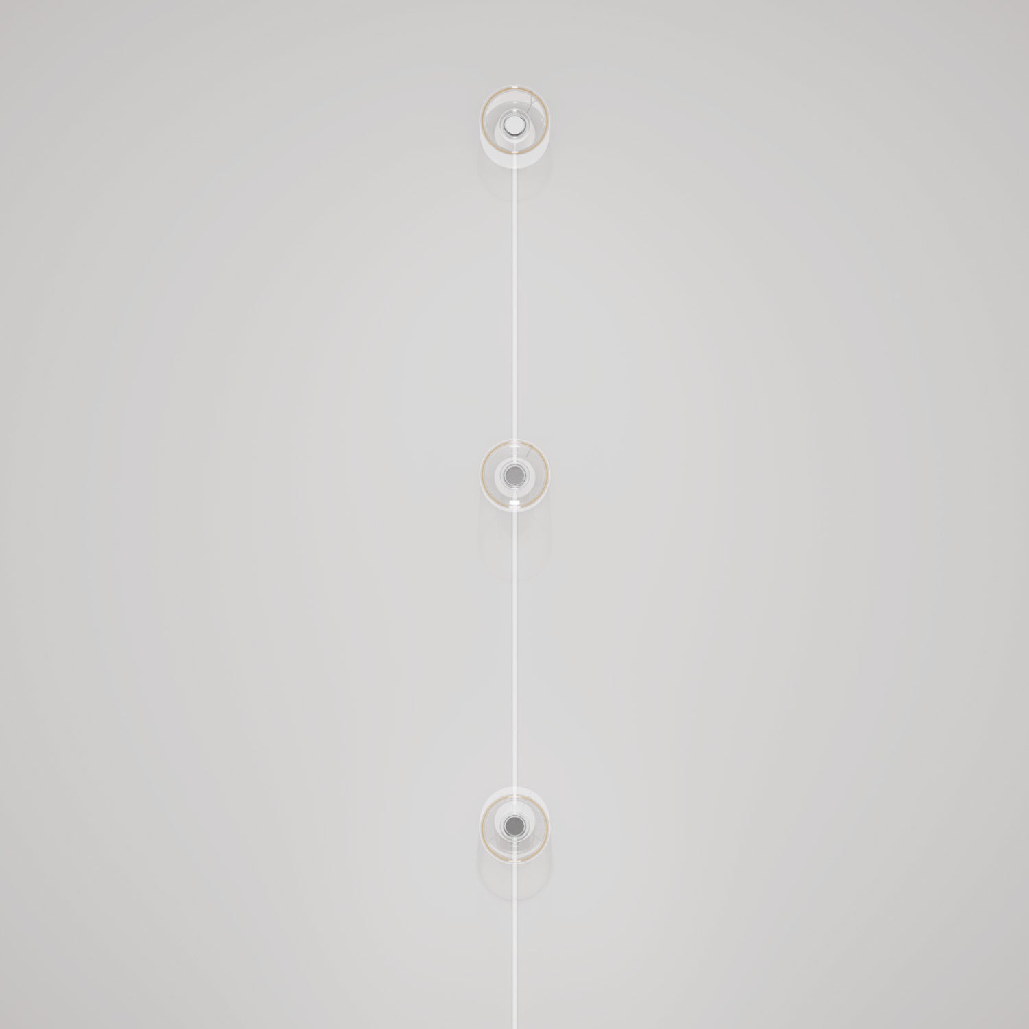 Lampada da parete Spostaluce con spina, 3 lampadine Ghost e cavo RC01