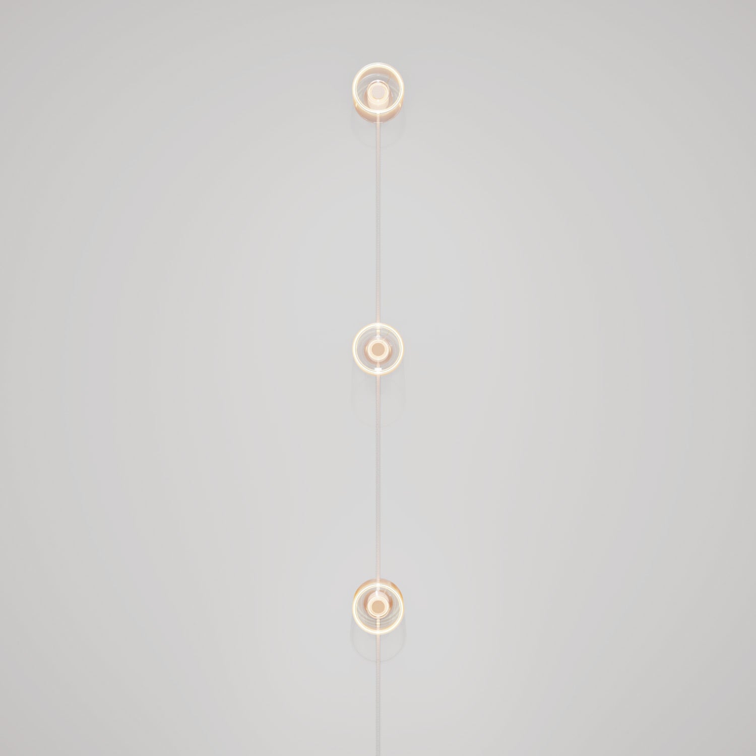 Lampada da parete Spostaluce con spina, 3 lampadine Ghost e cavo RN02