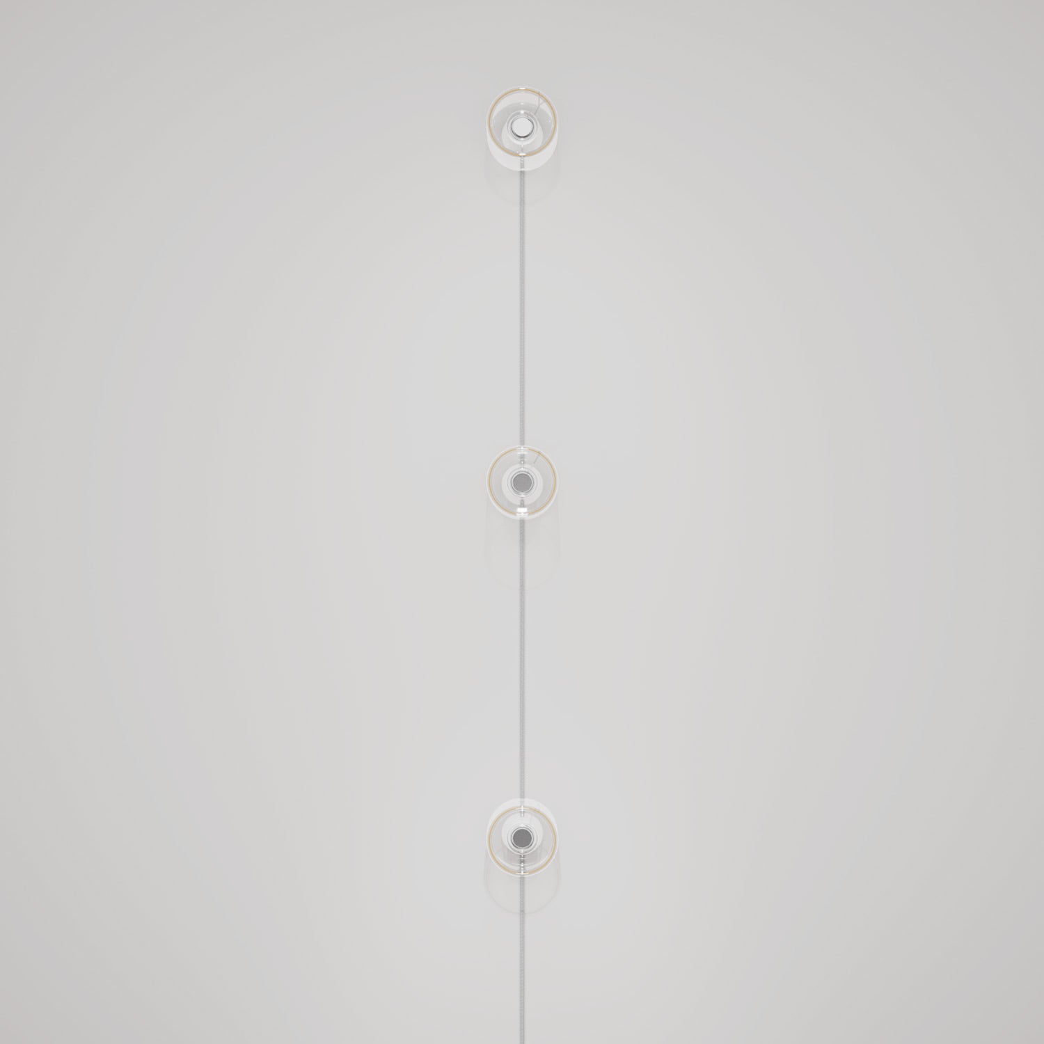 Lampada da parete Spostaluce con spina, 3 lampadine Ghost e cavo RN02