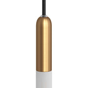 P-Light, kit portalampada E14 in metallo con serracavo a scomparsa - Bronzo satinato