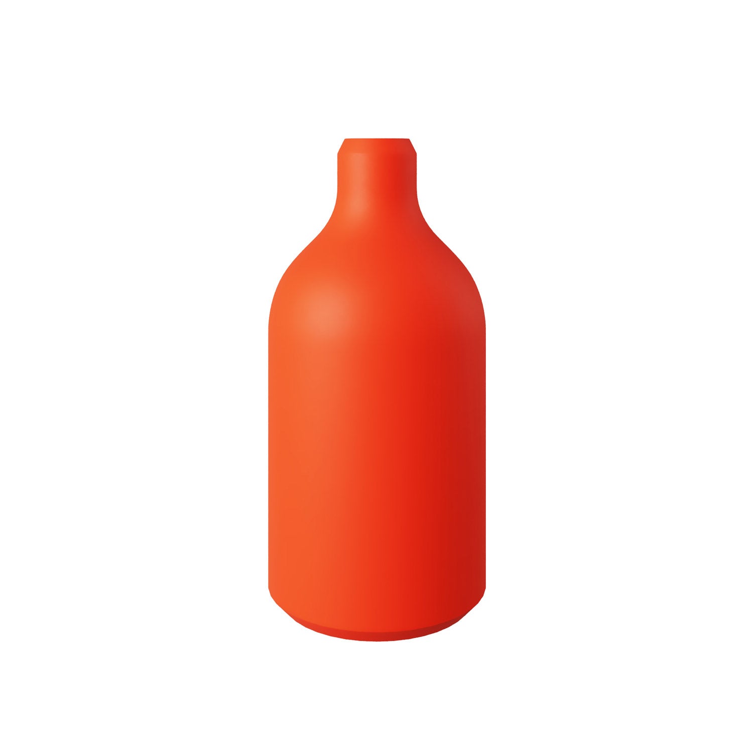 Kit portalampada E27 in silicone con serracavo nascosto - Arancione